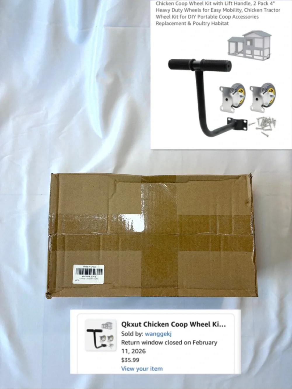 Chicken Coop Wheel Moving Kit